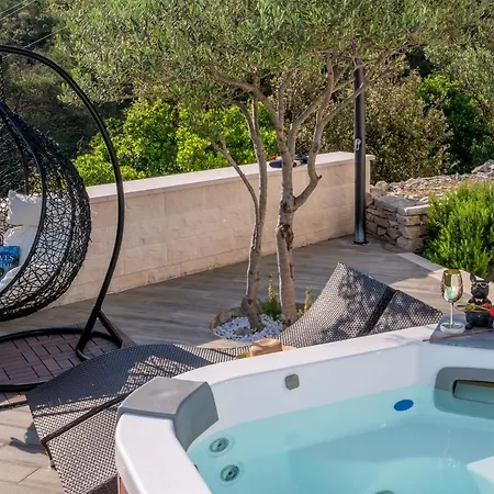 Ivana: Seaside Retreat With Outdoor Jacuzzi On Solta Island Villa Rogac